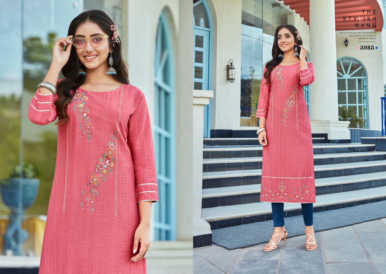 Rangoon Miracal New Stylish Trending Festival Wear Fancy Kurti Collection